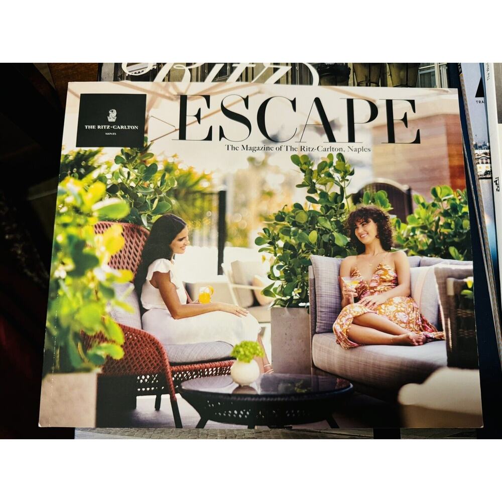Ritz-Carlton Naples Florida Escape Magazine 2024 NEW Rare Ritz Naples Hotel Book